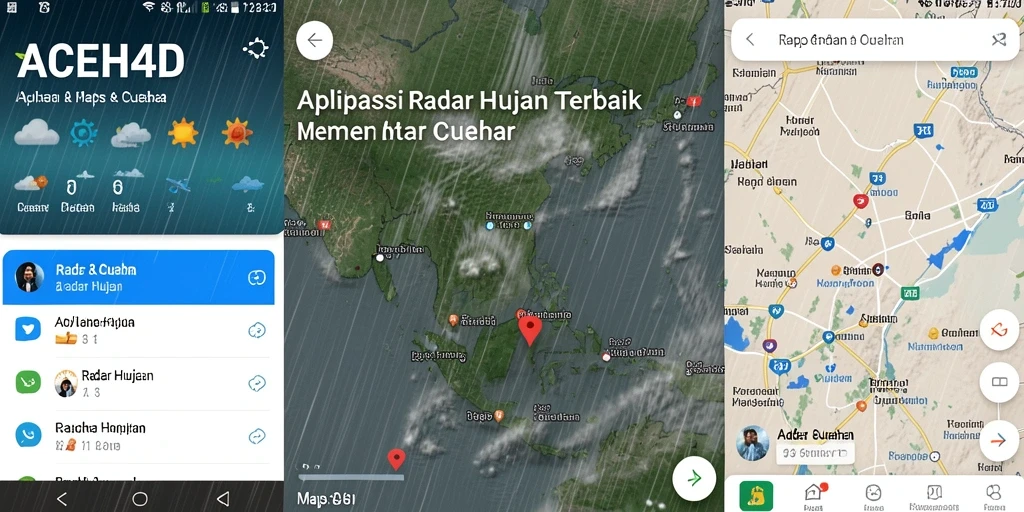 Antarmuka ACEH4D dengan tampilan radar hujan yang informatif.