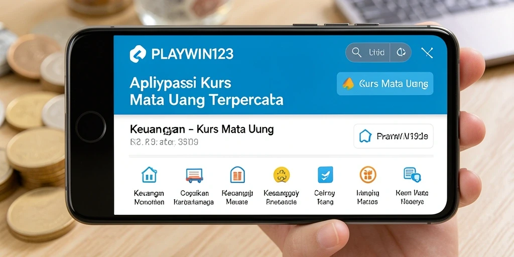 Antarmuka aplikasi Kurs Mata Uang PLAYWIN123 yang sederhana dan informatif.