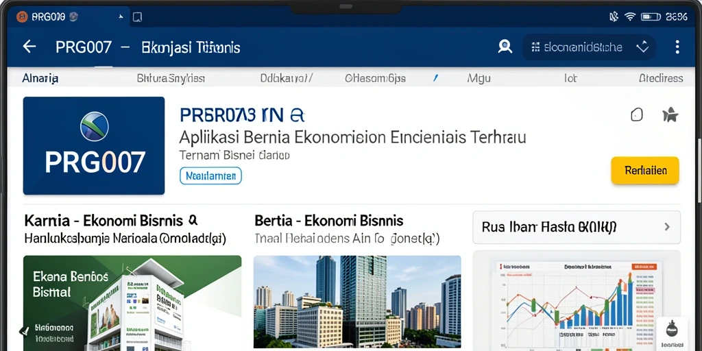 Tampilan antarmuka PRG007 yang informatif dan menarik.