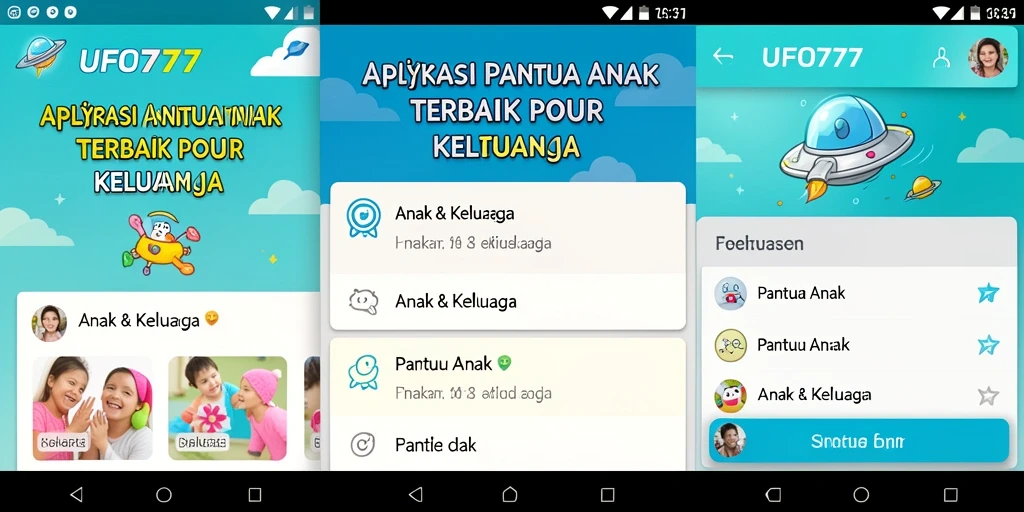 Antarmuka aplikasi Pantau Anak yang intuitif dan informatif.