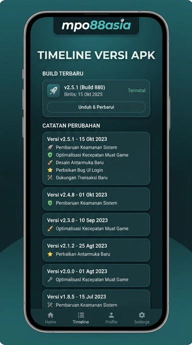 Riwayat Versi mpo88asia untuk Pengguna Android